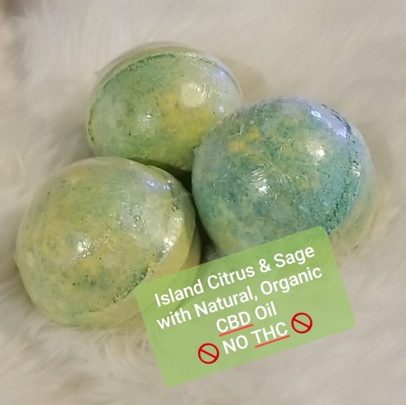 Hand Crafted Other - Island Citrus with Sage Bath Bombs